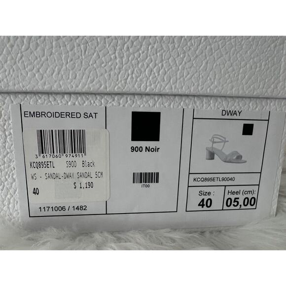 Christian Dior DWAY Logo Heeled Slide J’adior Miss Or C’est Sandal Mule 40 - Picture 11 of 11